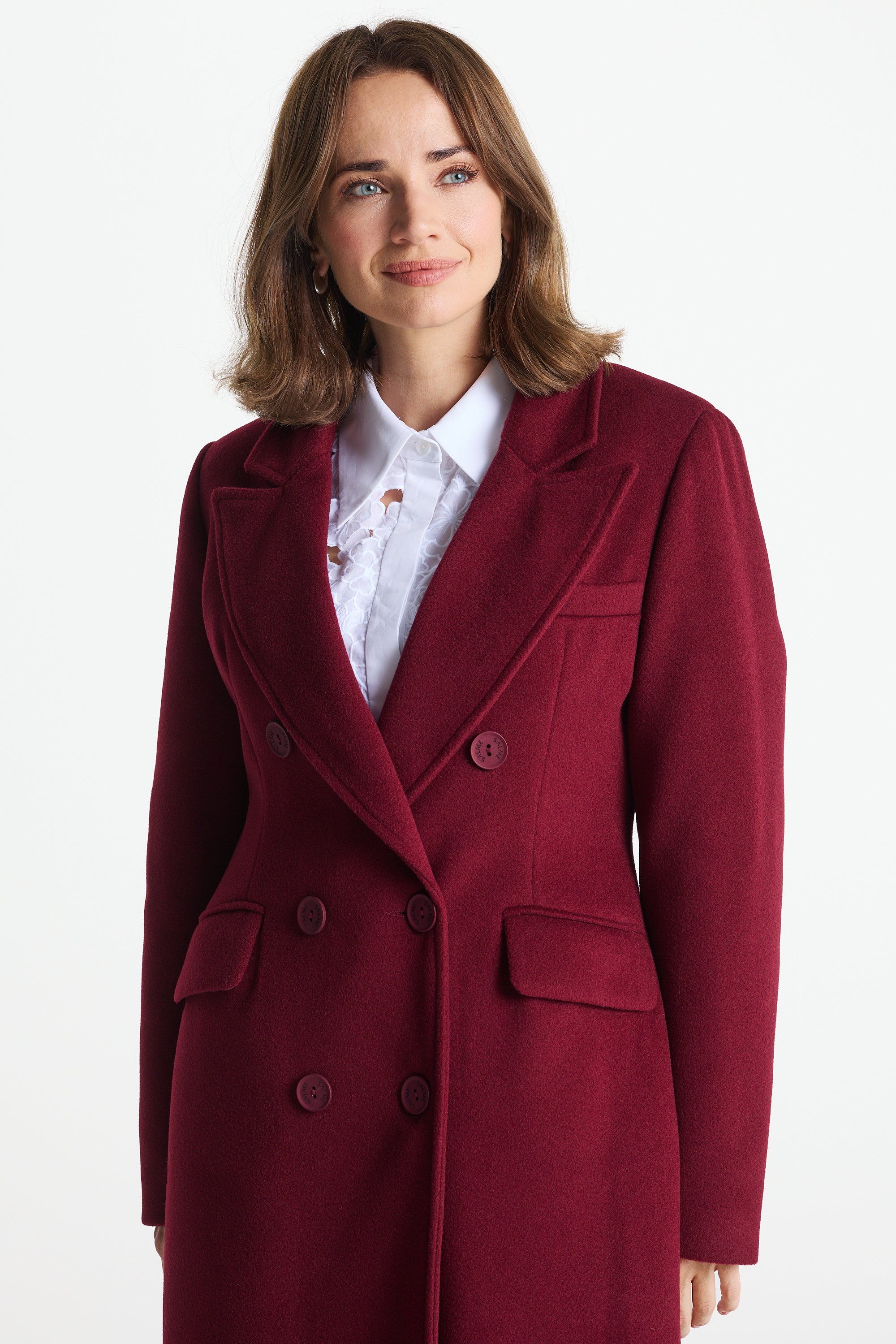 Płaszcz GABRIELA bordowy