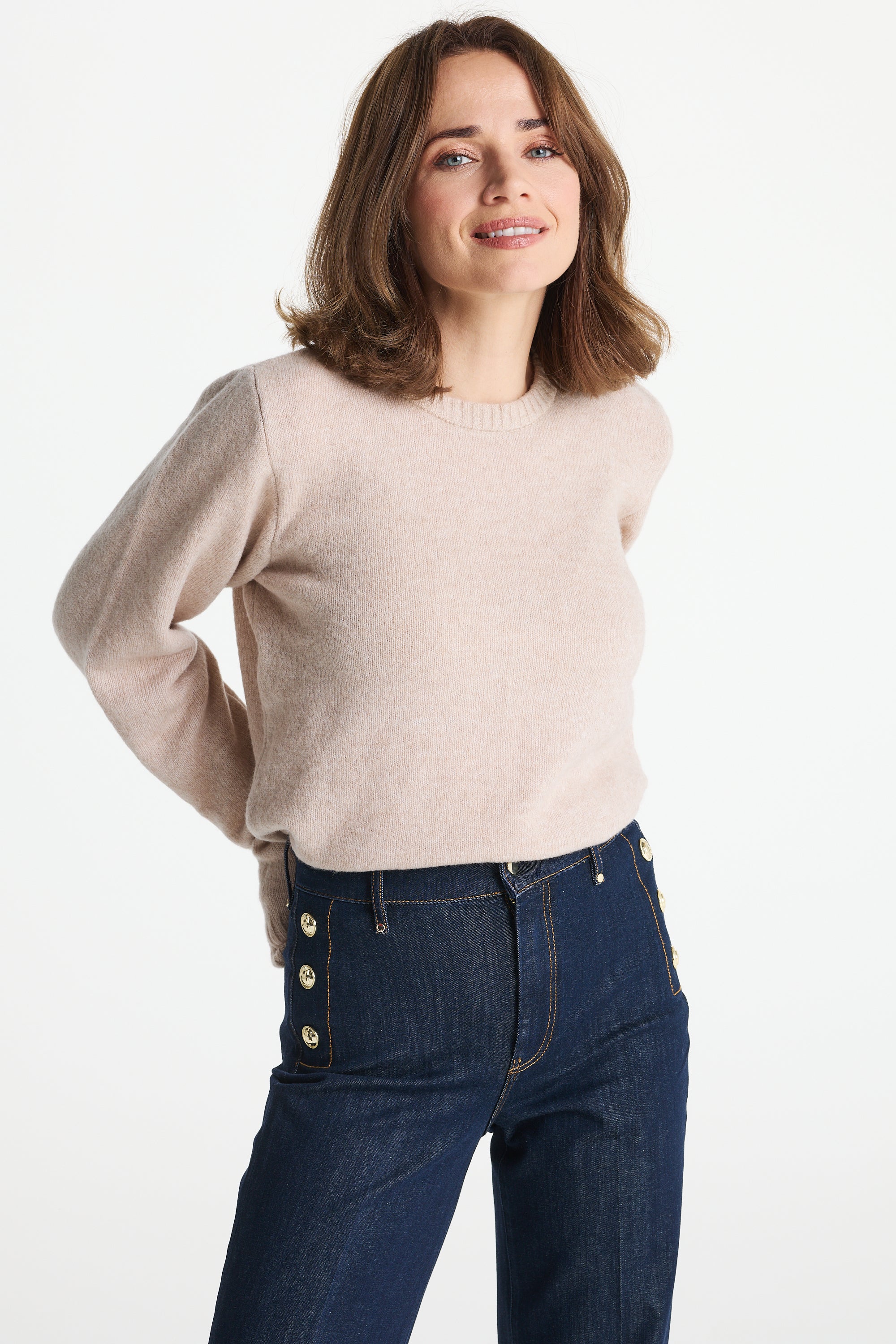 Sweter VALERIA beżowy