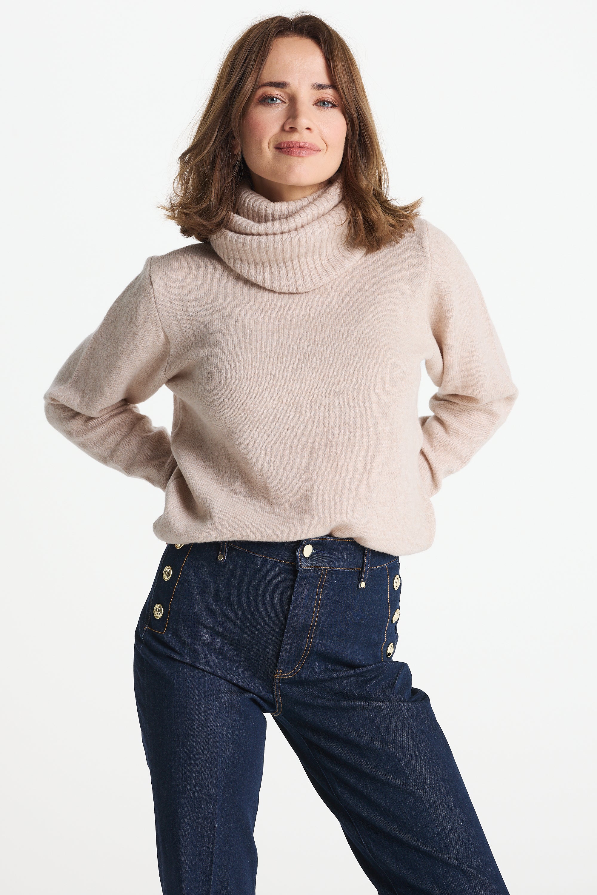 Sweter AURELIA beżowy
