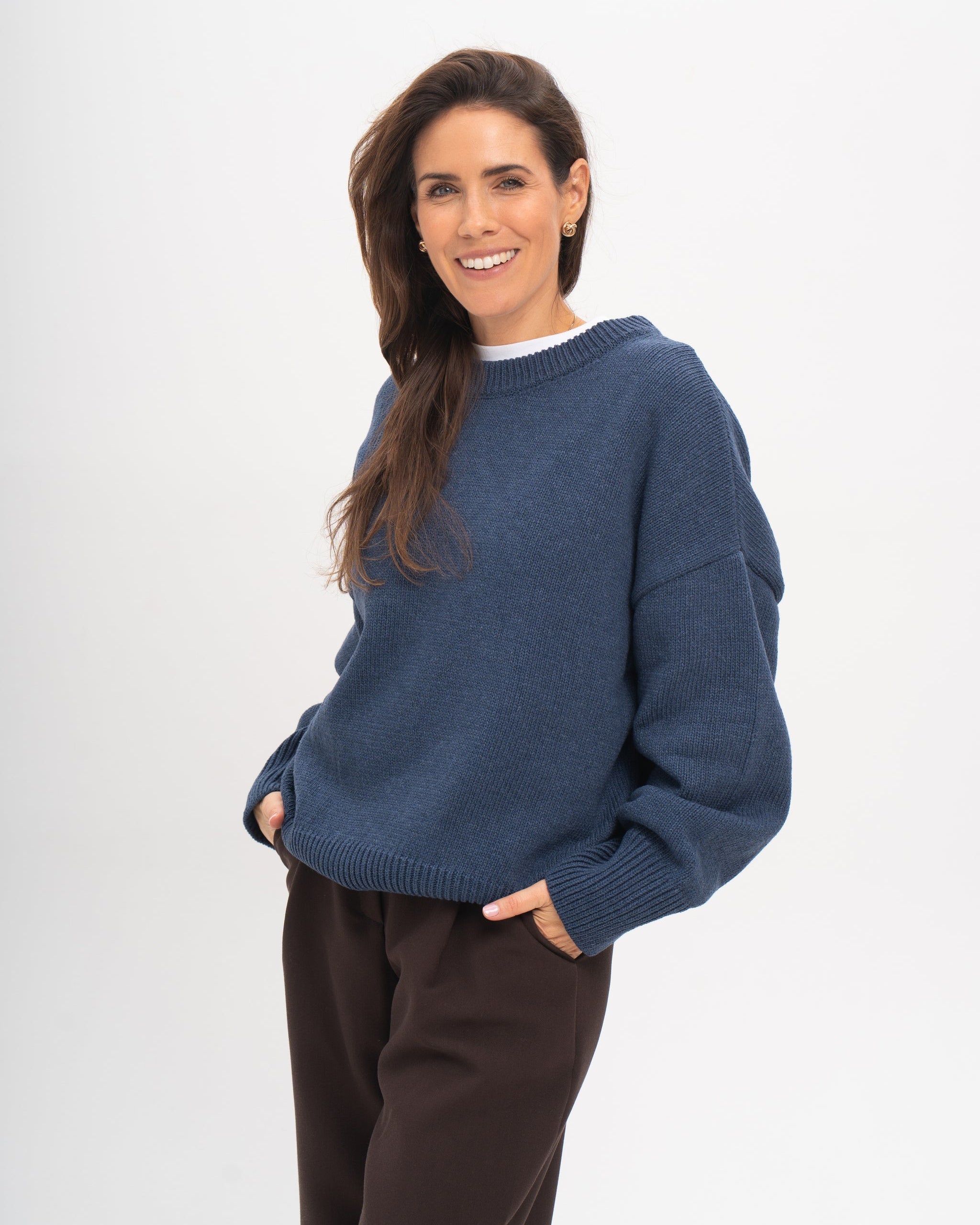 Sweter LIVIA jeansowy
