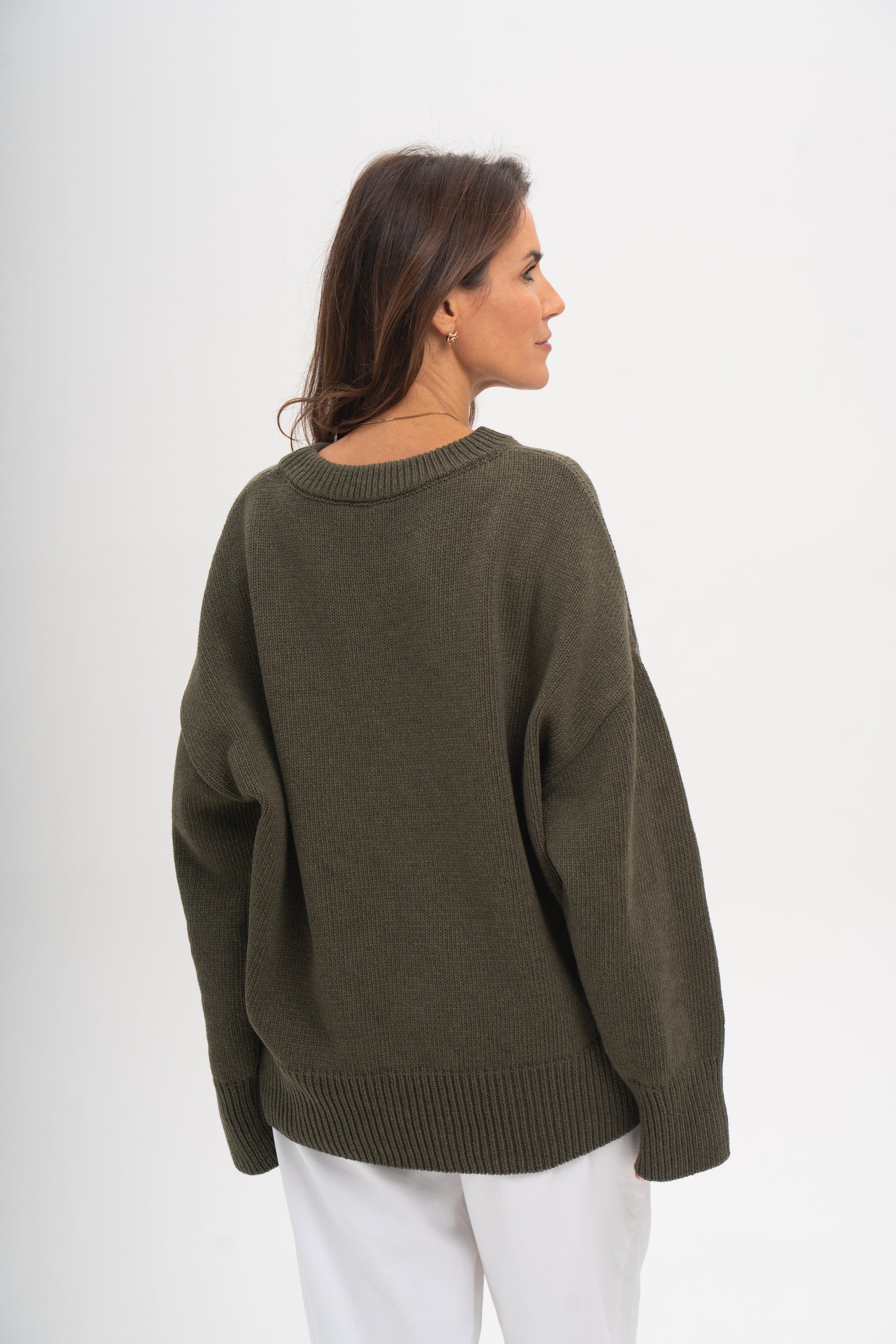 Sweter Livia oliwkowy