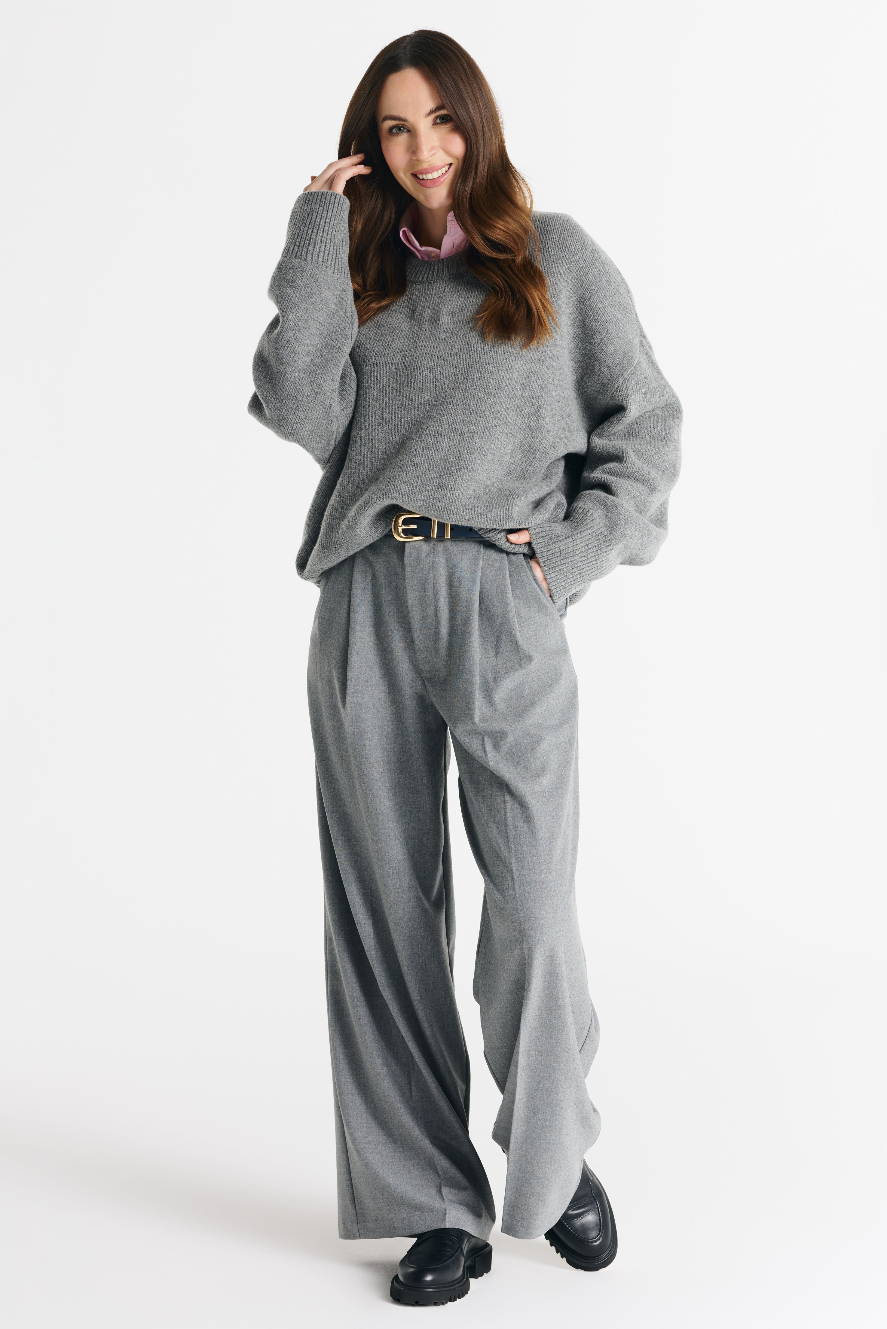Sweter LIVIA szary