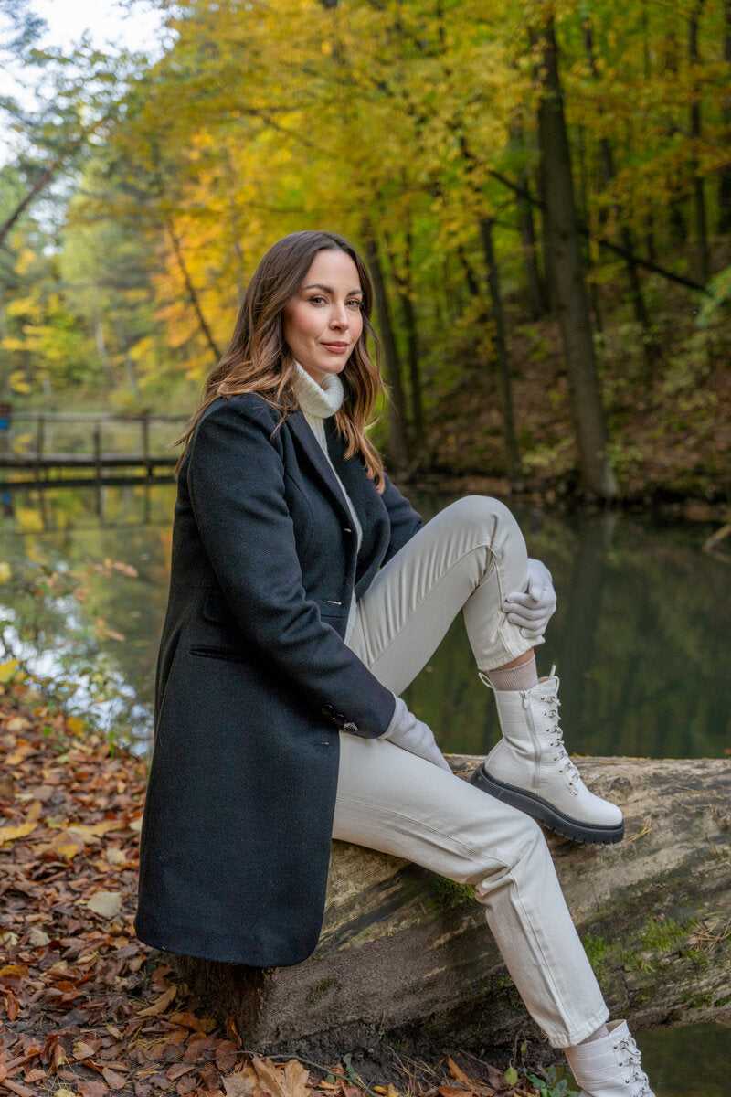 Kabát KORNELIA černý alpaka